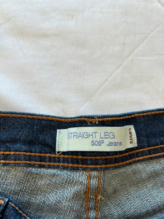 Jean Levi’s 505 straight leg droit bleu foncé vintage y2k 00s taille 44/46 2XL/3XL - photo numéro 9