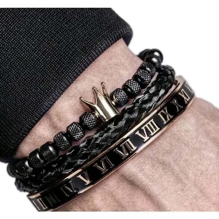lot de 3 Bracelets homme a porter ensemble a a dissocier marque hippie & bohème - photo numéro 7