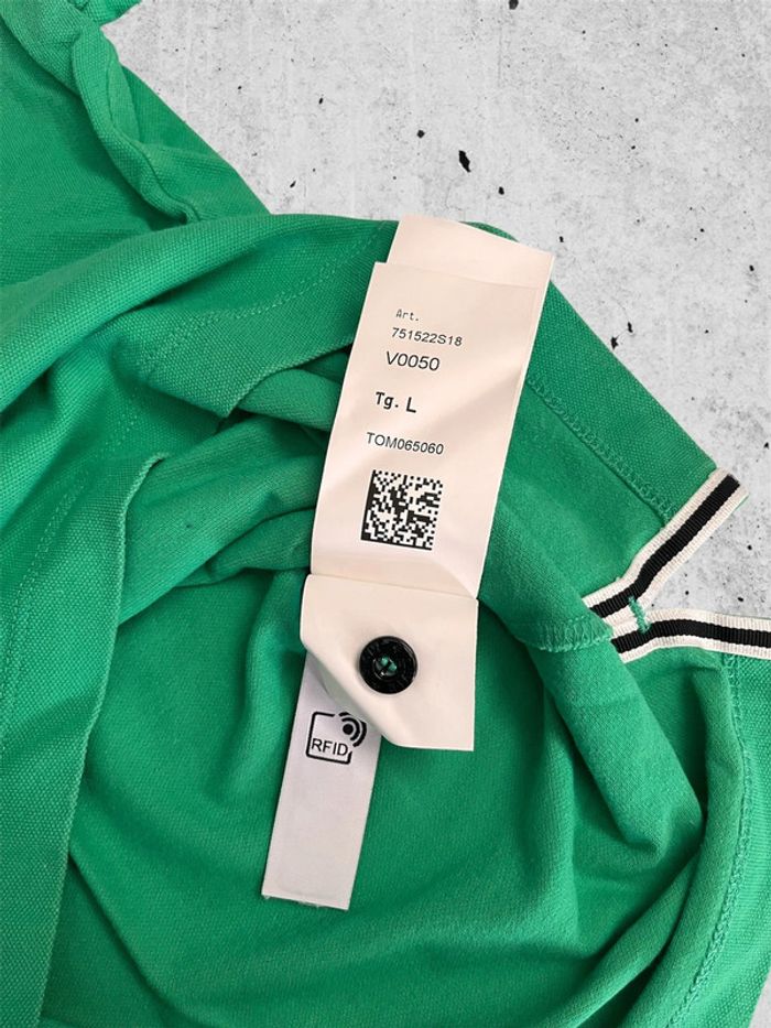 Polo Stone Island Vert L - photo numéro 8