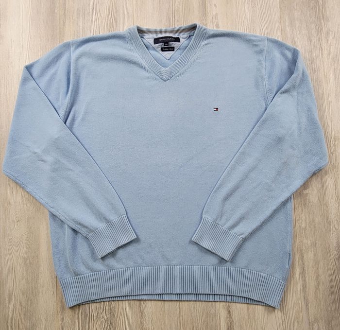 Sweat Tommy Hilfiger bleu ciel – XXL – très bon état - photo numéro 3