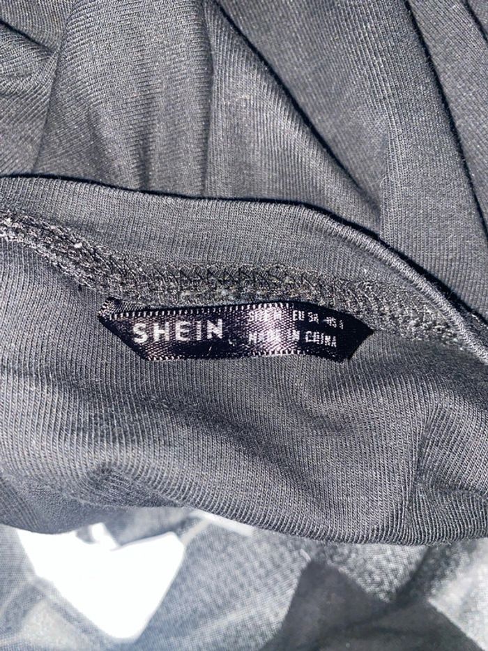 t shirt oversize shein noir à dessin imprimé - photo numéro 5