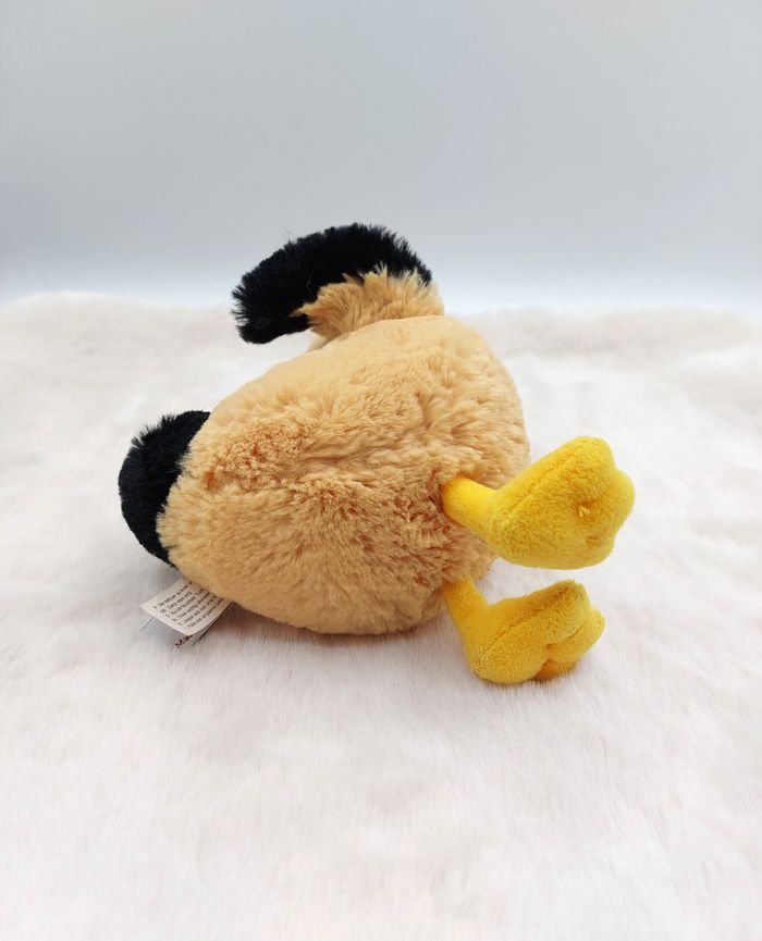 Petite peluche doudou coq beige caramel rouge noir musical cocorico GIPSY 16 cm - photo numéro 5