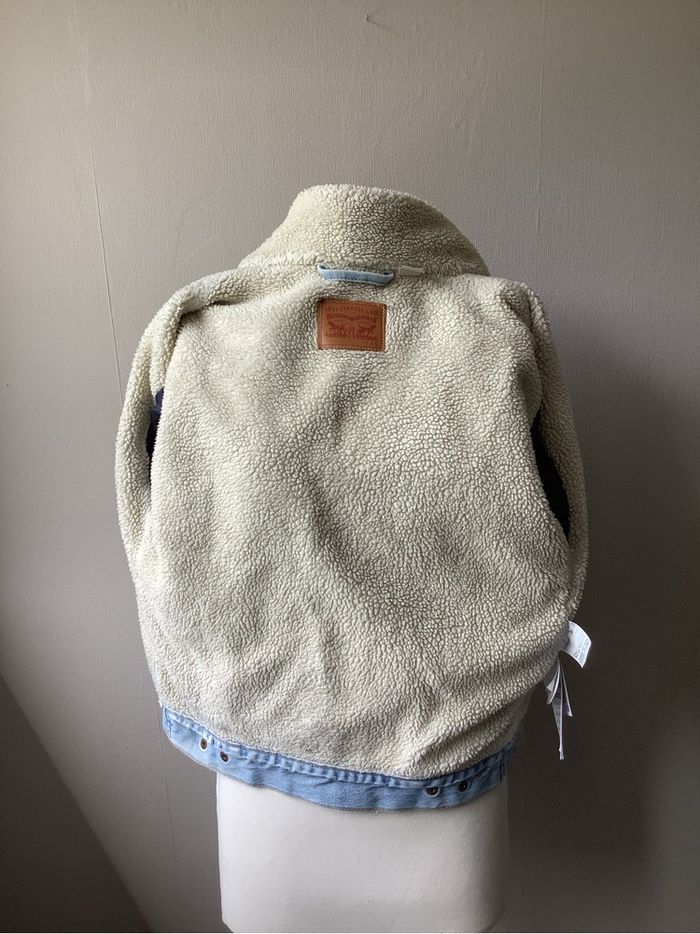 Veste Levi’s Sherpa brodé fleurs - photo numéro 2