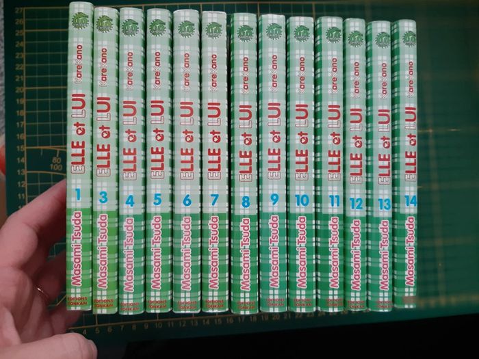 Lot mangas Elle et Lui tomes 1 et 3-14 de Masami Tsuda