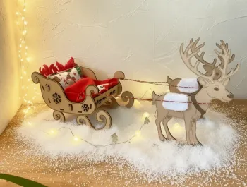 Traîneau enchanté & rennes cocooning