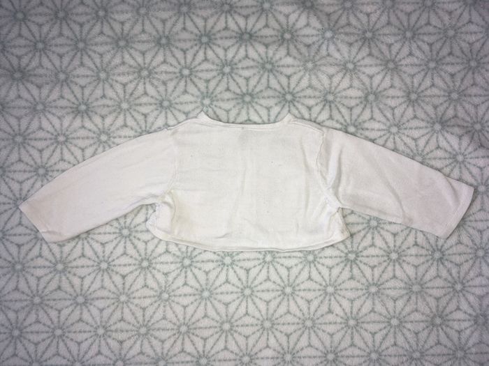 Gilet style boléro blanc Orchestra - 3 mois - photo numéro 4