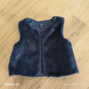 Gilet berger bleu marine Kiabi