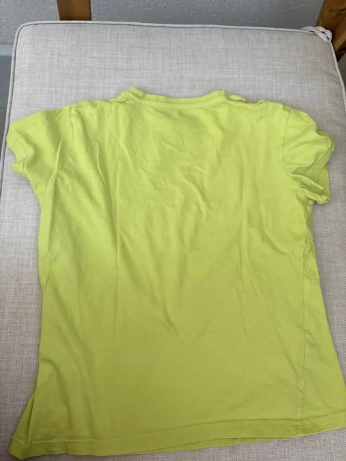 t shirt vert jaune dinosaure - photo numéro 5