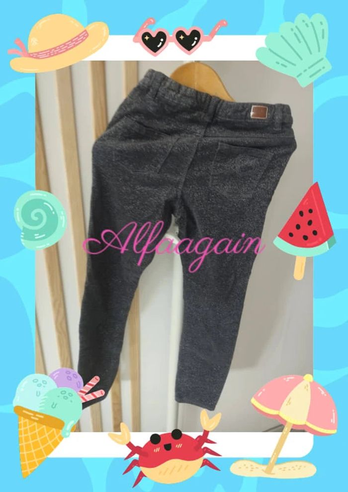 Pantalon gris pailleté 8ans - photo numéro 6