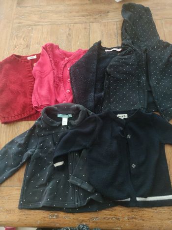 Lot de 6 vestes 6 mois