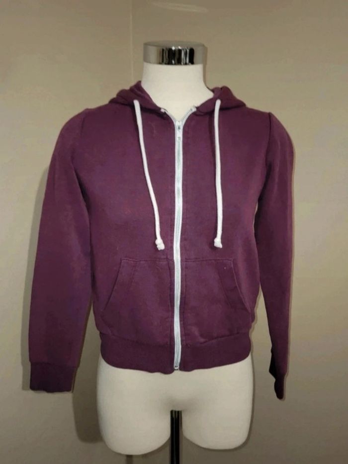 Sweat zippé XS avec imprimé au dos - photo numéro 3