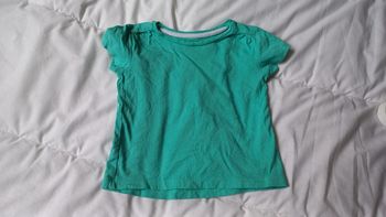 T-shirt vert manches courtes