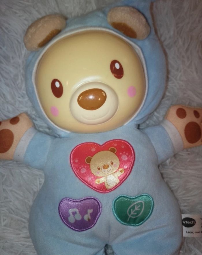 Doudou veilleuse Léon mon lumi ourson - photo numéro 2