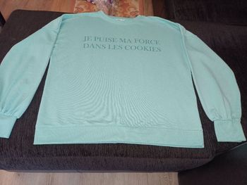 Pull vert femme