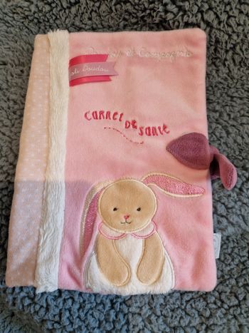 Protège carnet rose