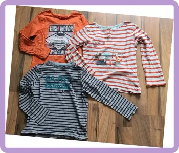 Lot de 3 T-shirts longs 8 ans