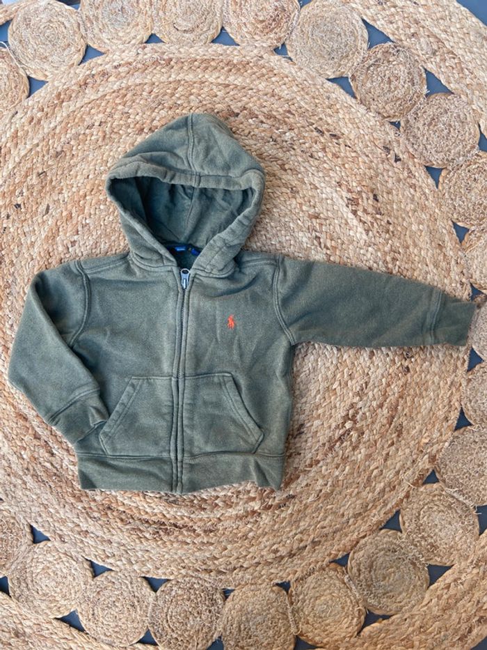 Sweat zipé à capuche garçon 24 mois Ralph Lauren