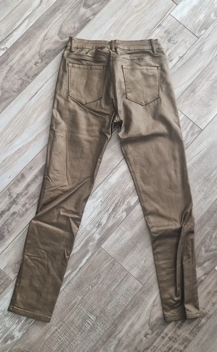Pantalon huilé or - photo numéro 2