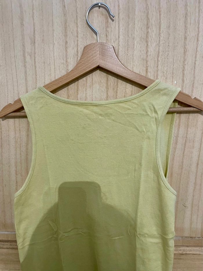 Débardeur simple basic couleur un vert anis taille L - photo numéro 11