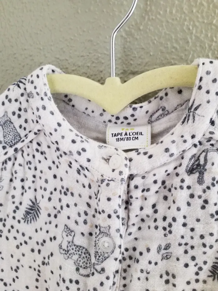 Robe gaze coton tape a l’oeil 18 mois - photo numéro 2