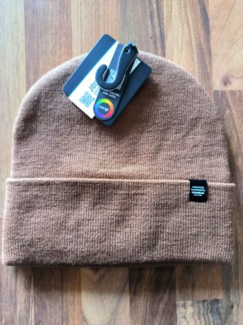 Bonnet Pull & Bear marron clair M neuf mixte
