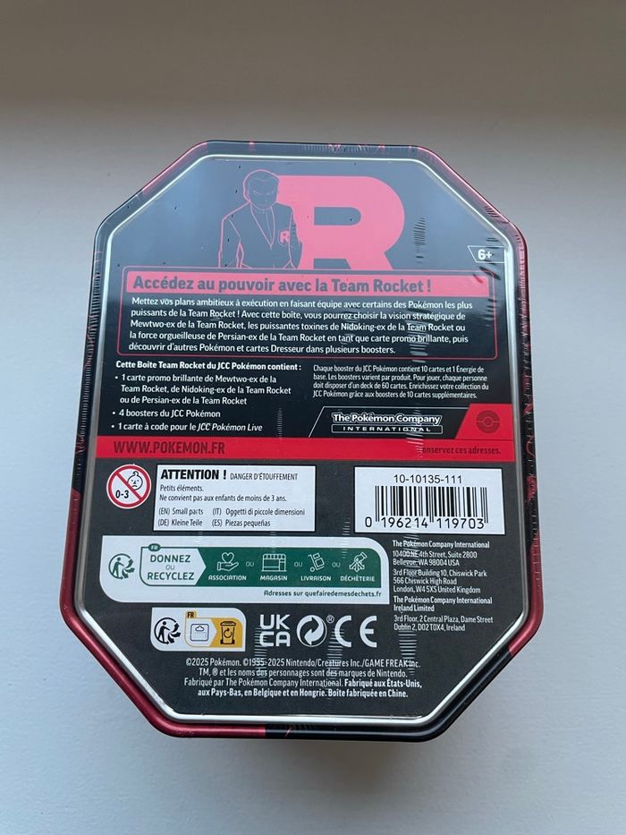 Pokébox Mewtwo Ex de la Team Rocket EV10 - photo numéro 2
