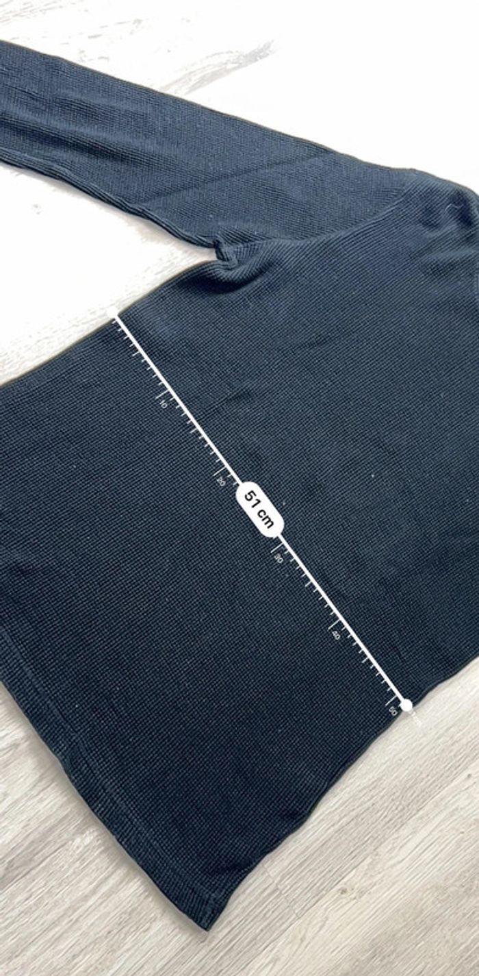 Pull nid-d’abeilles Ralph Lauren Noir avec logo brodé rouge Taille XXL - photo numéro 4