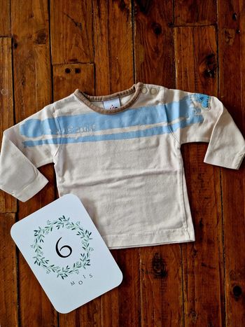 T-shirt manches longues 6 mois