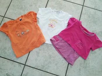 Lot de 3 T-shirt, 12 mois