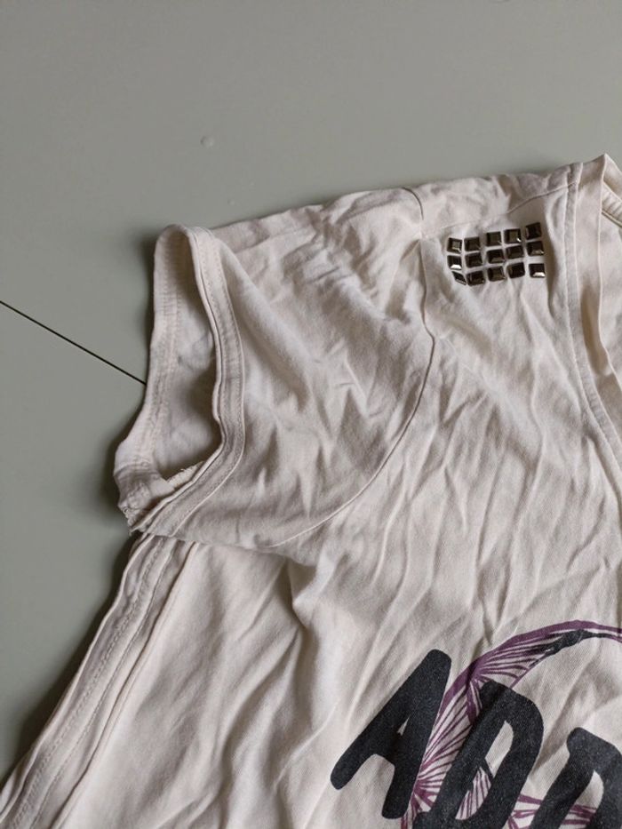 T-shirt manches courtes taille xl only cœur addicted - photo numéro 4