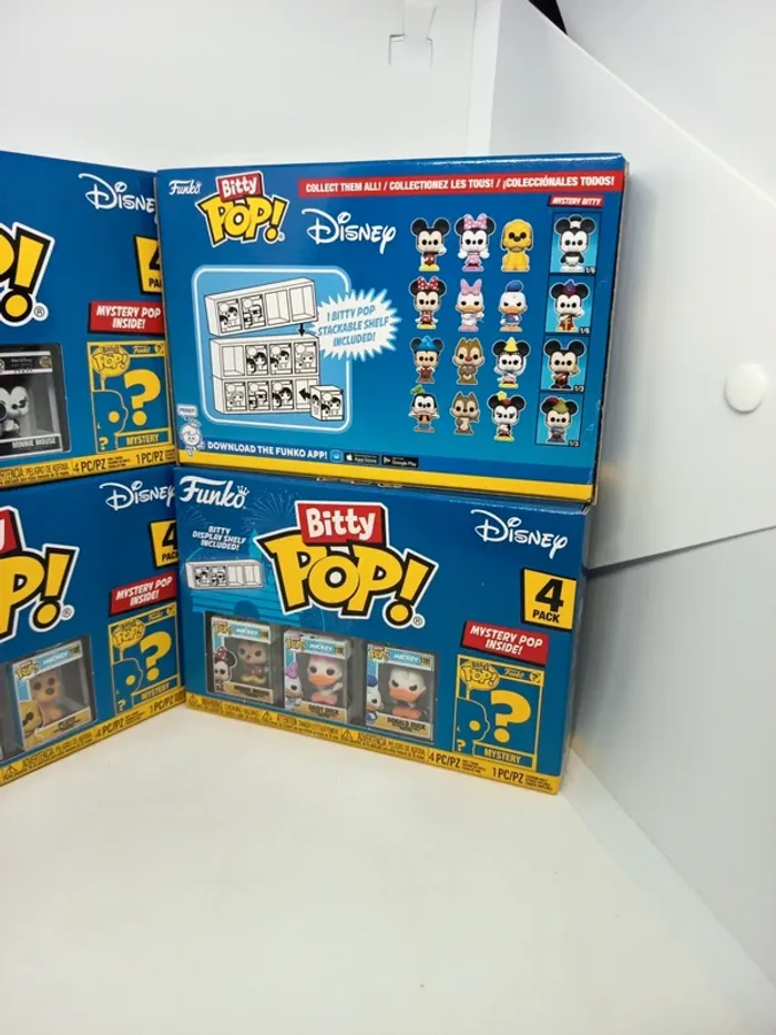 🎉 Lot de 4 Boîtes - Collection Complète 🎉
 Funko Bitty Pop - Disney - photo numéro 4