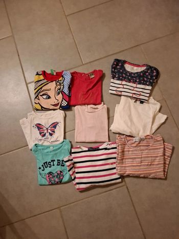 Lot 9 t-shirts manches longues