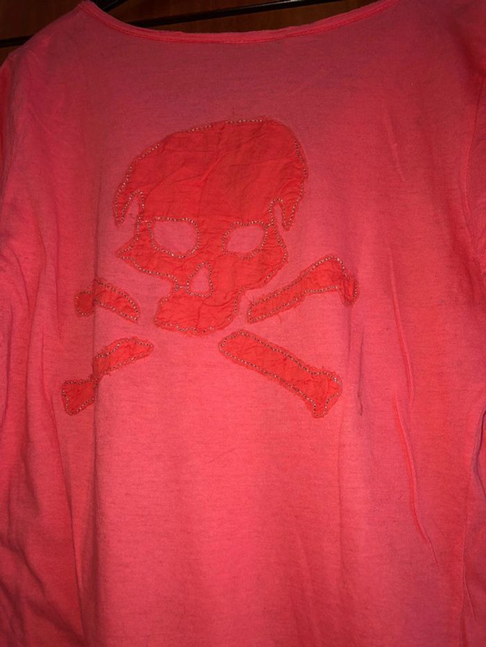 T-shirt rose skull It Hippie