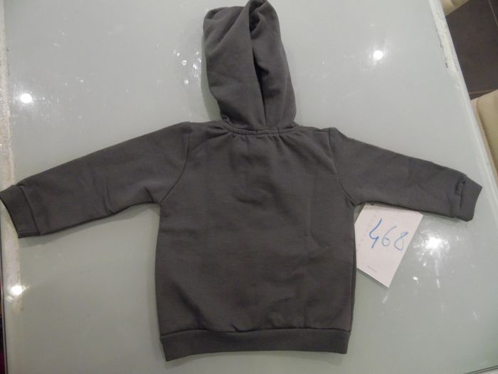 gilets 18 mois a capuche gris les petit babies - photo numéro 2