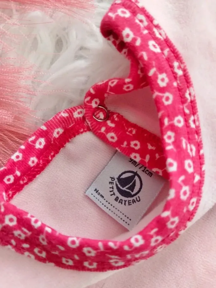 Pyjama et bandeau cheveux petit bateau fille 9 mois 🎀 - photo numéro 8
