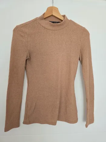 Pull fin rose poudré