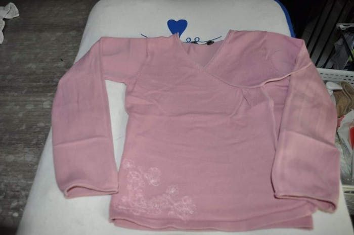 Gilet cache cœur tao 8 ans fille