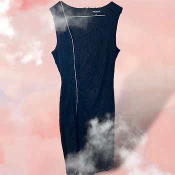 Superbe robe de soirée cérémonie chic dentelle noire Morgan