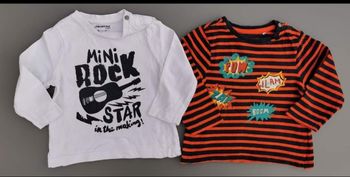 Lot de 2 tee-shirt ML 18 mois garçon orchestra