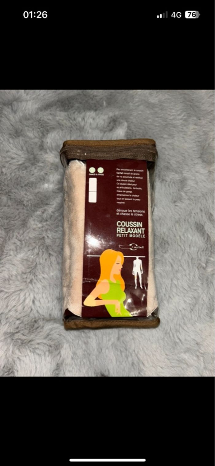 Coussin relaxant / bouillotte - chaud et froid - photo numéro 3