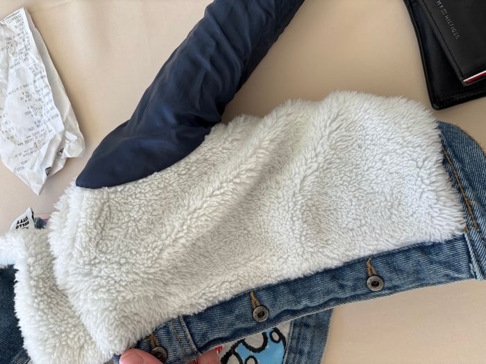 Veste denim avec effet mouton  fille - photo numéro 6