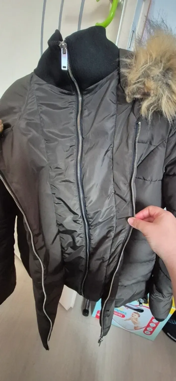 Manteau doudoune hiver kaki Cache Cache 42 - photo numéro 11