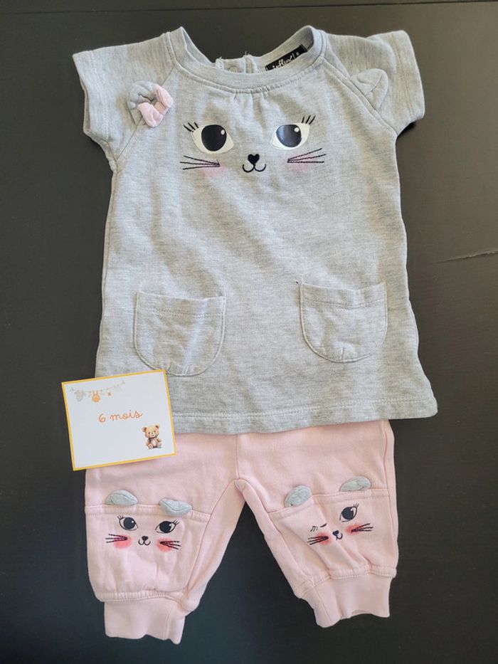 Lot ensembles été fille 6 mois - photo numéro 2