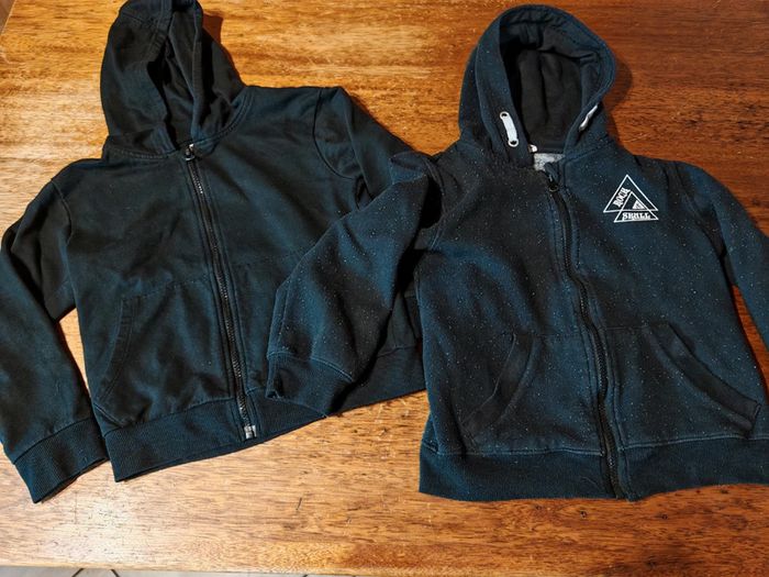 Lot de 2 sweat zippé garçon - taille 8 ans