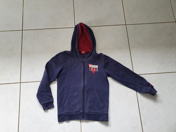 Veste à capuche zippé garçon Puma 12 ans CA3 - photo numéro 2