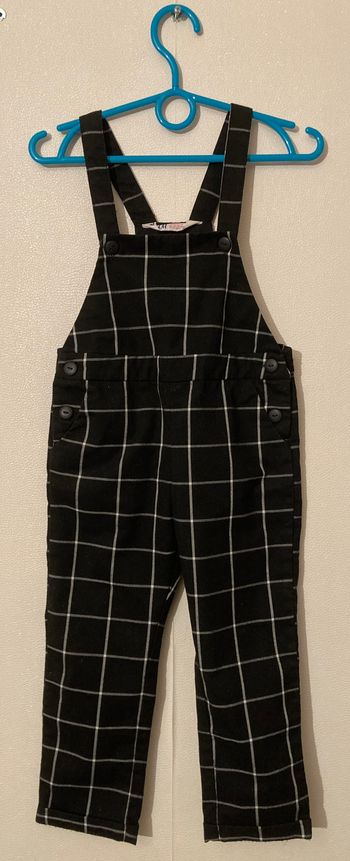 salopette à carreaux taille 3 ans