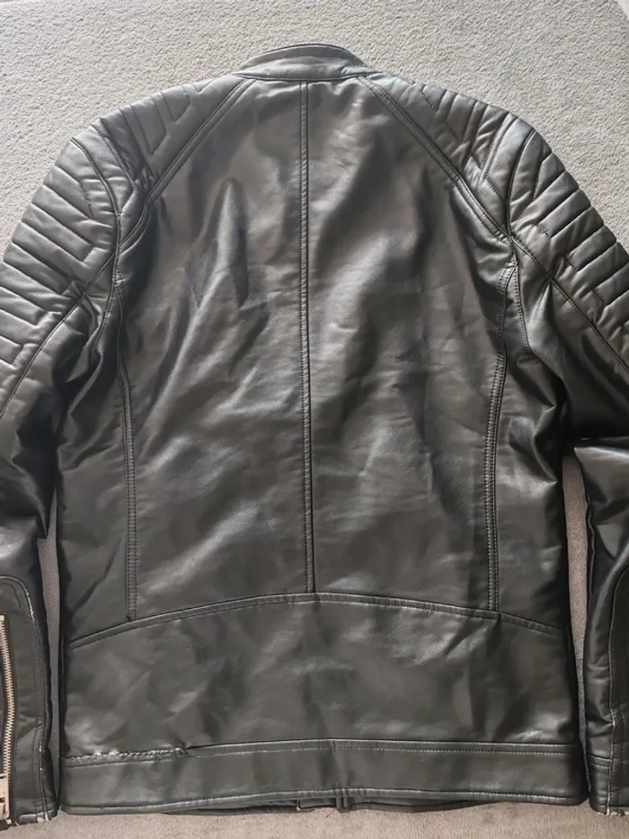 Veste biker simili cuir Zara – Homme M – Très bon état - photo numéro 5