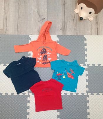 Lot t shirt 12 mois