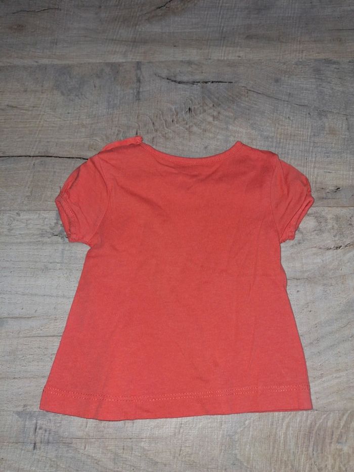 Tee shirt manche courte fille 1 mois - photo numéro 3