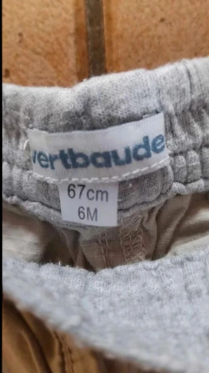 Pantalon toile Vertbaudet 6 mois - photo numéro 2